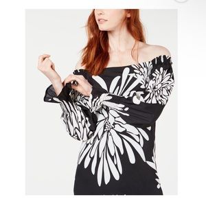 Trina Turk Shift On Or Off Shoulder Dress